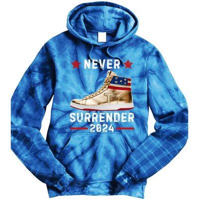 Trump Sneakers Never Surrender Pro Trump Tie Dye Hoodie