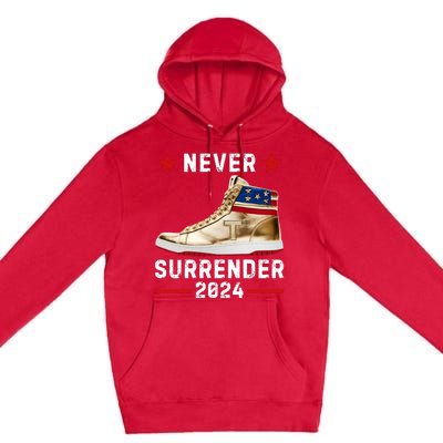 Trump Sneakers Never Surrender Pro Trump Premium Pullover Hoodie