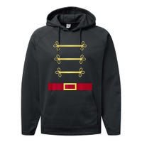 Toy Soldier Nutcracker Costume Uniform Performance Fleece Hoodie