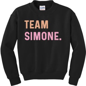 Team Simone Name Kids Sweatshirt