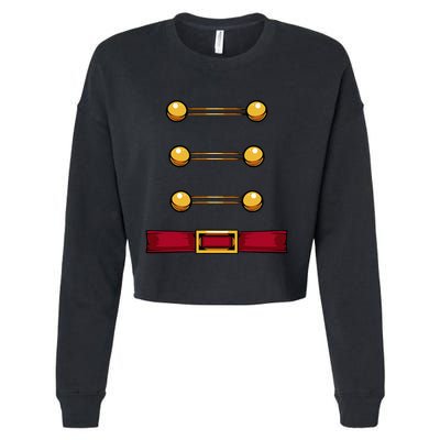Toy Soldier Nutcracker Uniform Costume Christmas Advent Nut Cropped Pullover Crew