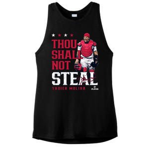 Thou Shall Not Steal Yadier Molina St Louis Ladies PosiCharge Tri-Blend Wicking Tank