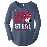 Thou Shall Not Steal Yadier Molina St Louis Women's Perfect Tri Tunic Long Sleeve Shirt