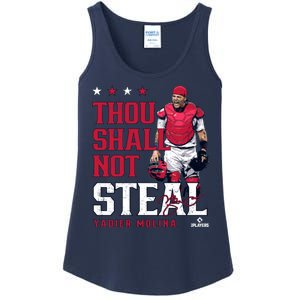 Thou Shall Not Steal Yadier Molina St Louis Ladies Essential Tank