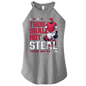 Thou Shall Not Steal Yadier Molina St Louis Women's Perfect Tri Rocker Tank