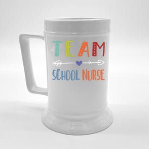 Team School Nurse Health Care Worker Medical Assistant Agent Gift Beer Stein