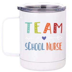 Team School Nurse Health Care Worker Medical Assistant Agent Gift 12 oz Stainless Steel Tumbler Cup