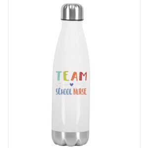 Team School Nurse Health Care Worker Medical Assistant Agent Gift Stainless Steel Insulated Water Bottle