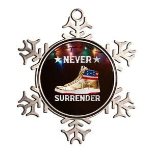 Trump Sneakers Never Surrender Pro Trump Metallic Star Ornament