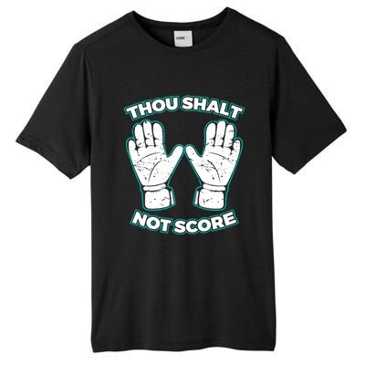 Thou Shalt Not Score Goalie For Boy Goalkeeper Tall Fusion ChromaSoft Performance T-Shirt