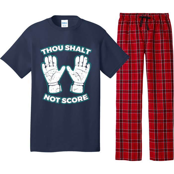 Thou Shalt Not Score Goalie For Boy Goalkeeper Pajama Set