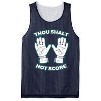 Thou Shalt Not Score Goalie For Boy Goalkeeper Mesh Reversible Basketball Jersey Tank