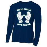 Thou Shalt Not Score Goalie For Boy Goalkeeper Cooling Performance Long Sleeve Crew