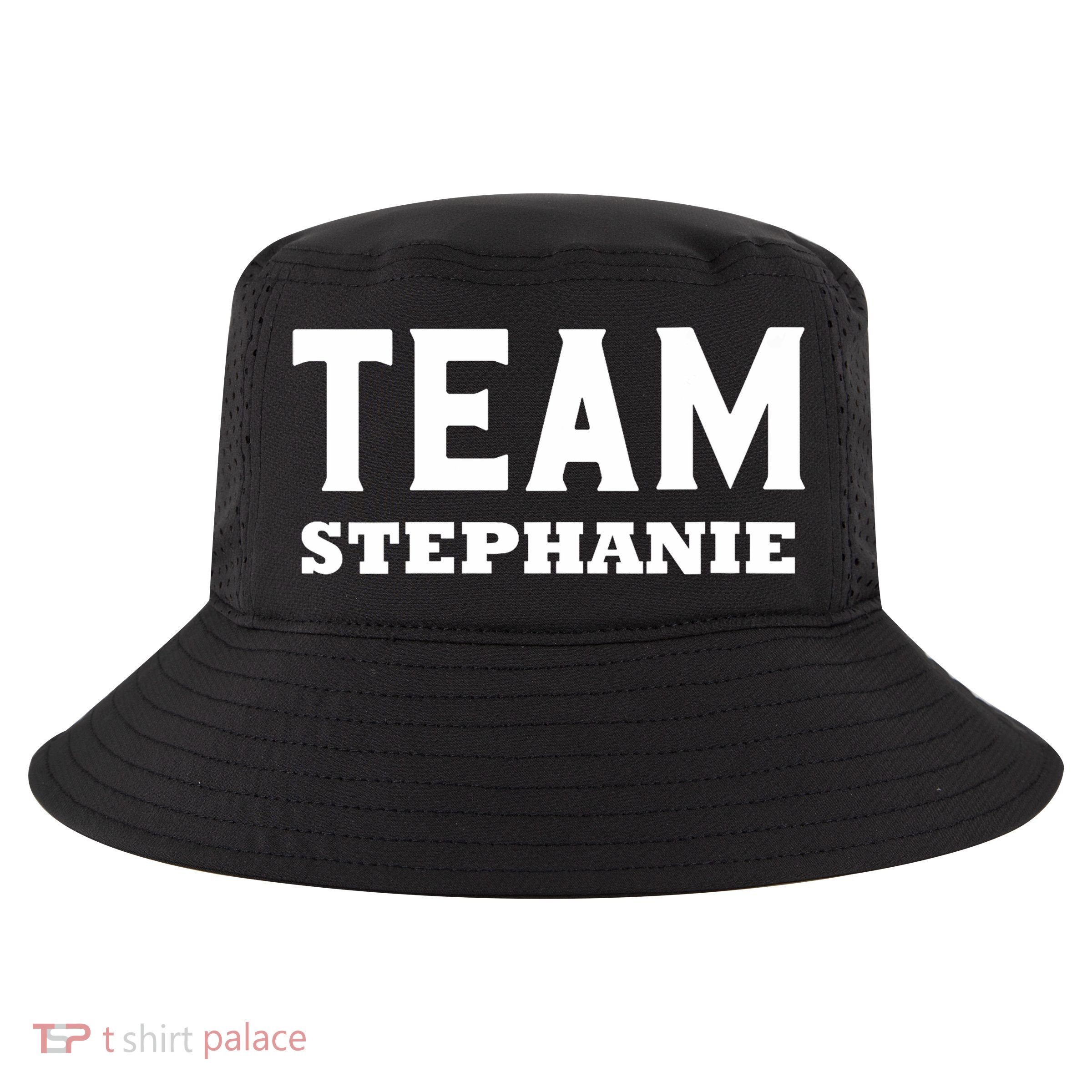 Team STEPHANIE Name Support STEPHANIE V-Neck Cool Comfort Performance Bucket Hat