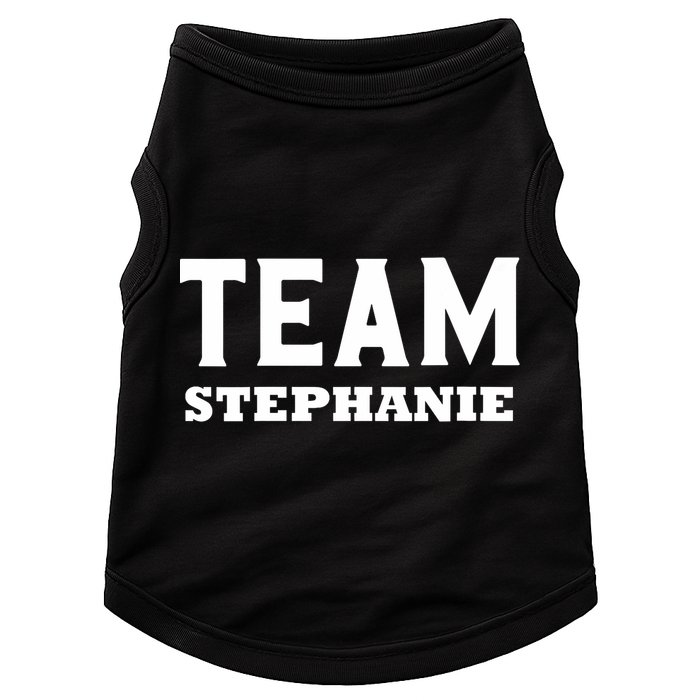 Team STEPHANIE Name Support STEPHANIE V-Neck Doggie Tank