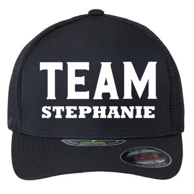 Team STEPHANIE Name Support STEPHANIE V-Neck Flexfit Unipanel Trucker Cap