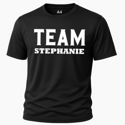 Team STEPHANIE Name Support STEPHANIE V-Neck Performance Shirt