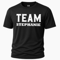 Team STEPHANIE Name Support STEPHANIE V-Neck Performance Shirt