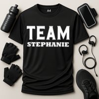 Team STEPHANIE Name Support STEPHANIE V-Neck Performance Shirt