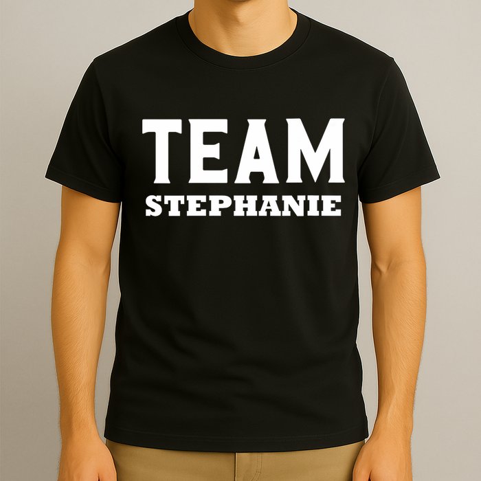 Team STEPHANIE Name Support STEPHANIE V-Neck T-Shirt