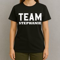 Team STEPHANIE Name Support STEPHANIE V-Neck T-Shirt
