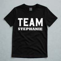 Team STEPHANIE Name Support STEPHANIE V-Neck T-Shirt