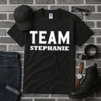 Team STEPHANIE Name Support STEPHANIE V-Neck Tall T-Shirt