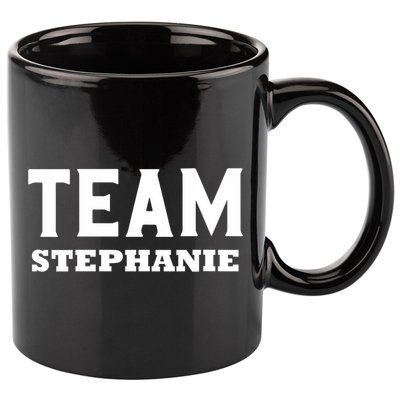 Team STEPHANIE Name Support STEPHANIE V-Neck 11oz C Handle Ceramic Mug