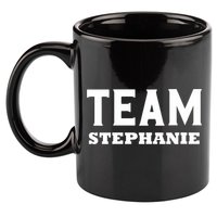 Team STEPHANIE Name Support STEPHANIE V-Neck 11oz C Handle Ceramic Mug