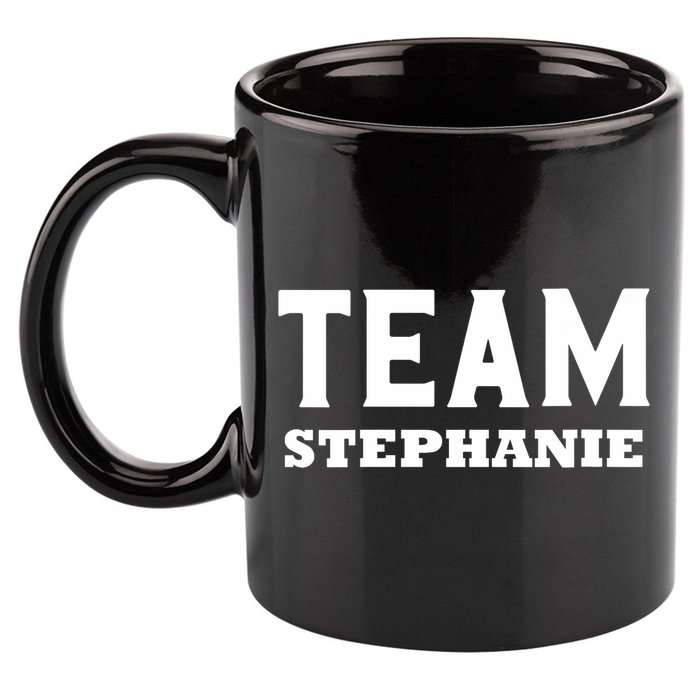 Team STEPHANIE Name Support STEPHANIE V-Neck 11oz C Handle Ceramic Mug