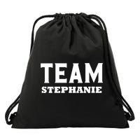 Team STEPHANIE Name Support STEPHANIE V-Neck Drawstring Bag