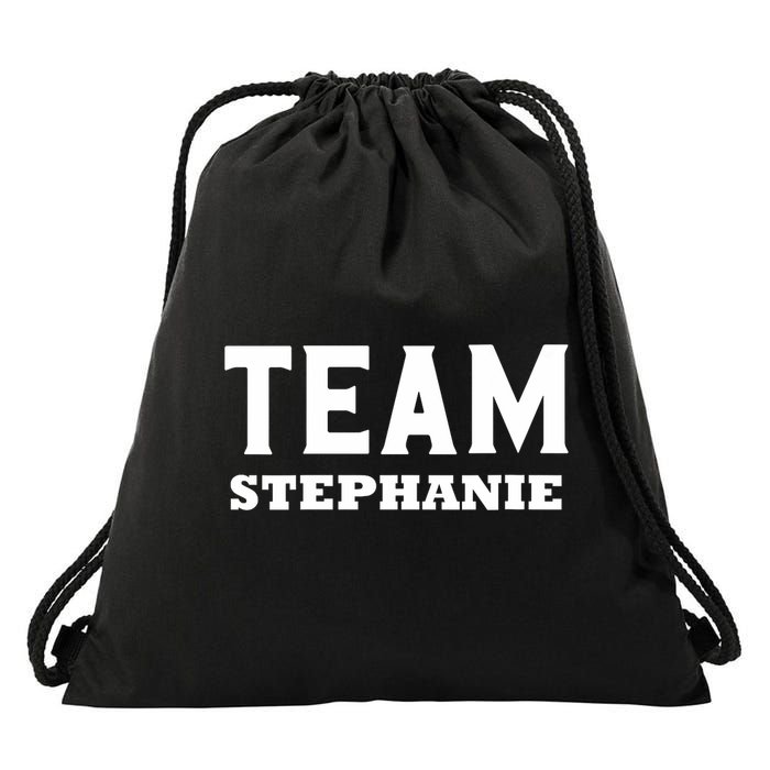 Team STEPHANIE Name Support STEPHANIE V-Neck Drawstring Bag