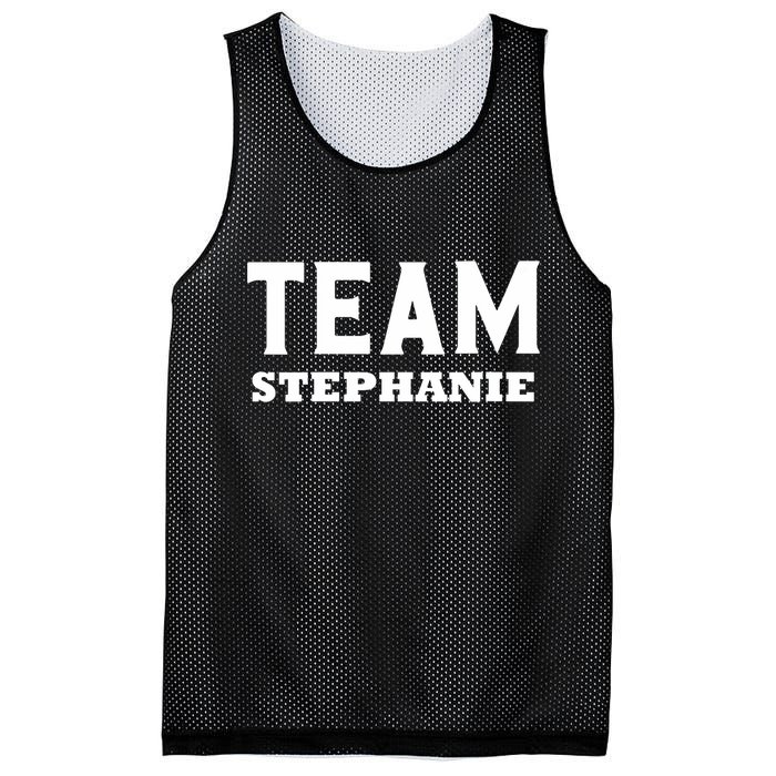 Team STEPHANIE Name Support STEPHANIE V-Neck Mesh Reversible Basketball Jersey Tank