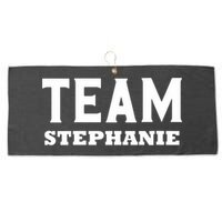 Team STEPHANIE Name Support STEPHANIE V-Neck Large Microfiber Waffle Golf Towel