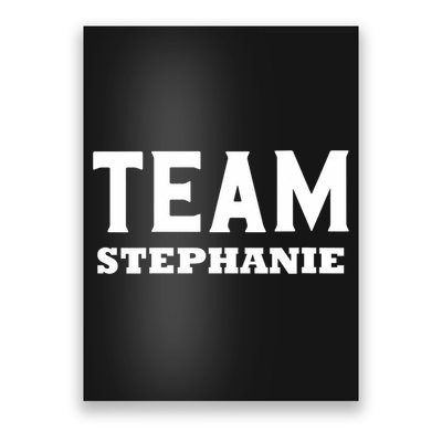Team STEPHANIE Name Support STEPHANIE V-Neck Poster