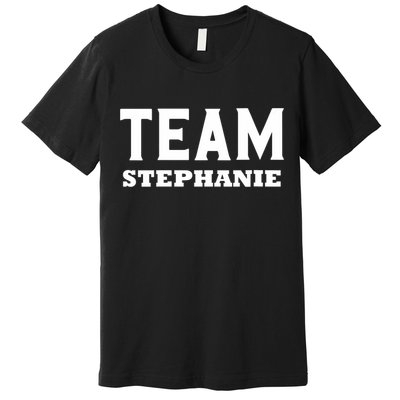 Team STEPHANIE Name Support STEPHANIE V-Neck Premium T-Shirt