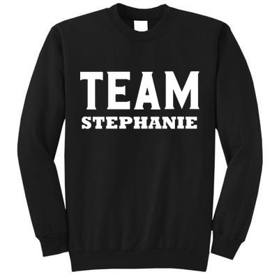 Team STEPHANIE Name Support STEPHANIE V-Neck Tall Sweatshirt