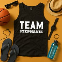 Team STEPHANIE Name Support STEPHANIE V-Neck Tank Top