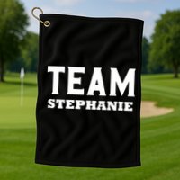Team STEPHANIE Name Support STEPHANIE V-Neck Golf Towel