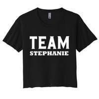 Team STEPHANIE Name Support STEPHANIE V-Neck Crop Top