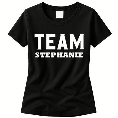 Team STEPHANIE Name Support STEPHANIE V-Neck Womens T-Shirt