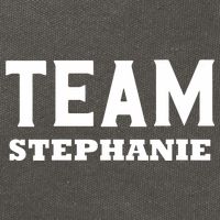 Team STEPHANIE Name Support STEPHANIE V-Neck Cotton Canvas Backpack