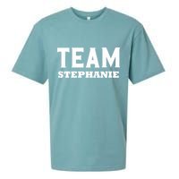 Team STEPHANIE Name Support STEPHANIE V-Neck Sueded Cloud Jersey T-Shirt