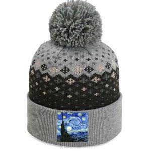 The Starry Night By Vincent Van Gogh The Baniff Cuffed Pom Beanie