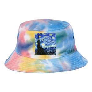 The Starry Night By Vincent Van Gogh Tie Dye Newport Bucket Hat