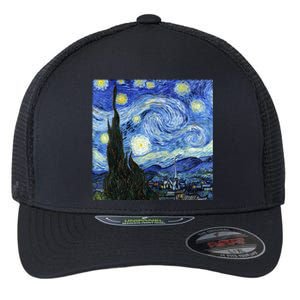 The Starry Night By Vincent Van Gogh Flexfit Unipanel Trucker Cap