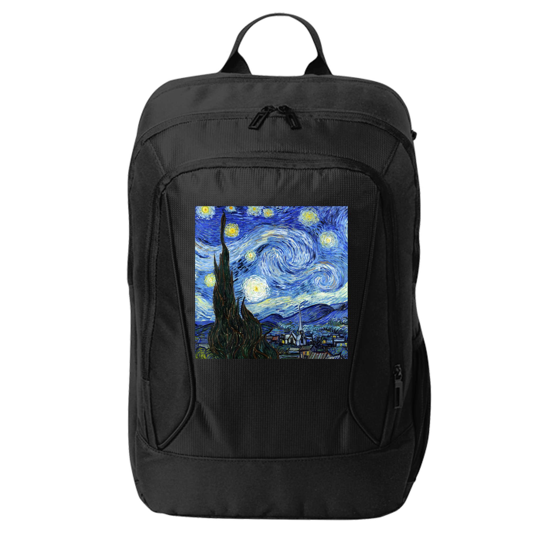 The Starry Night By Vincent Van Gogh City Backpack