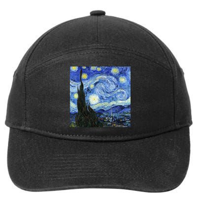 The Starry Night By Vincent Van Gogh 7-Panel Snapback Hat
