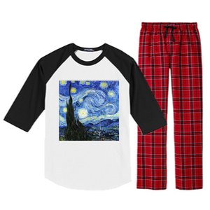 The Starry Night By Vincent Van Gogh Raglan Sleeve Pajama Set