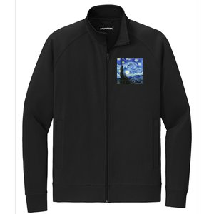 The Starry Night By Vincent Van Gogh Stretch Full-Zip Cadet Jacket